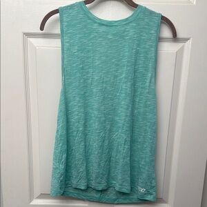 Sleeveless Aqua Athleisure Top